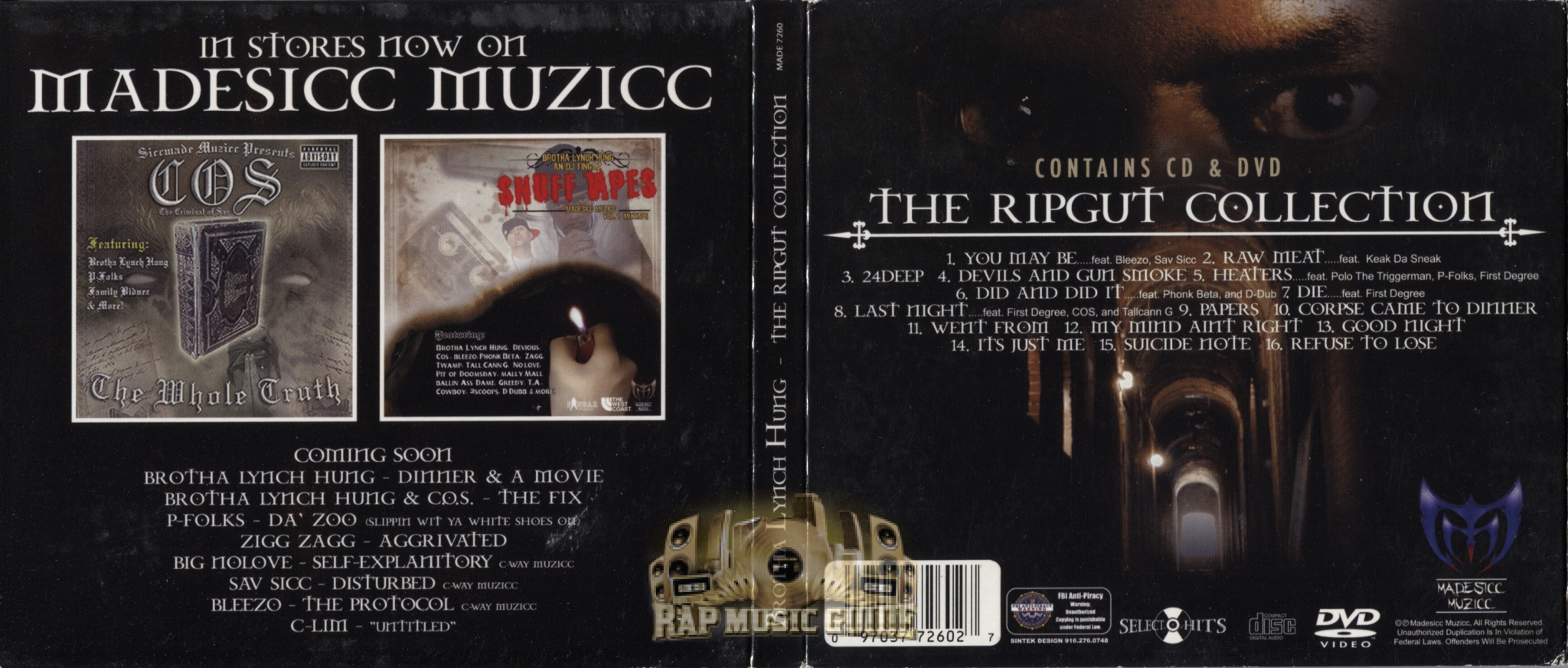 Brotha Lynch Hung The Ripgut Collection CD Rap Music Guide